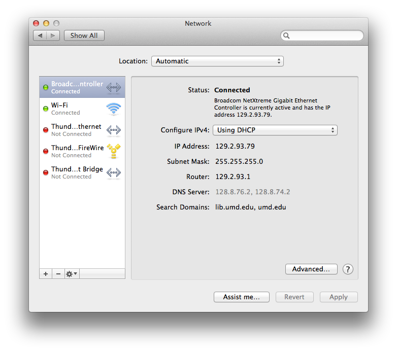 IP Settings